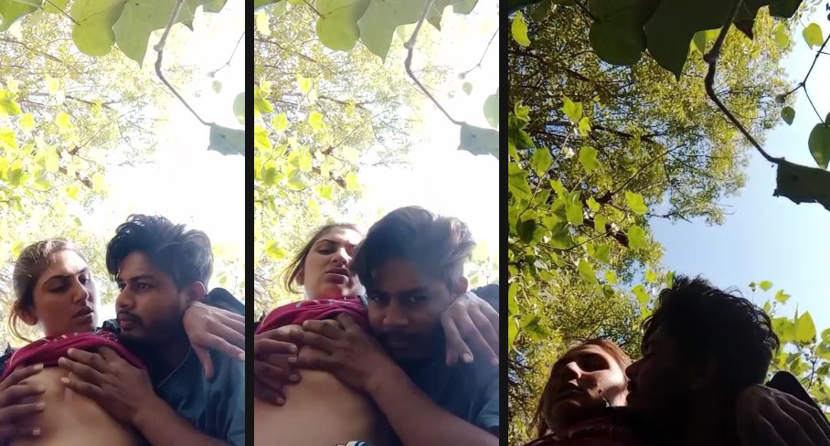 Hard boob press and fondling video of dehati lovers | Exotic Hard boob press and fondling video of dehati desi lovers are here. The guy presses the boobs of this cute-looking beautiful dehati beauty as if no tomorrow.
