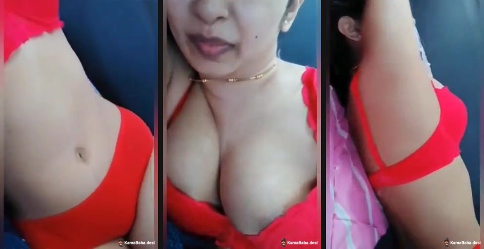 Hot desi girl nude video in red lingerie
