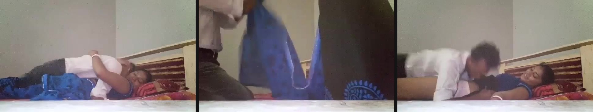 Indian foreplay and oral sex with neighbor bhabhi | Sexy Indian foreplay and oral sex with beautiful neighbor bhabhi is leaked in here. This lucky guy placed the cam beside the bed to get his sexual encounter with this beautiful hottie captured.