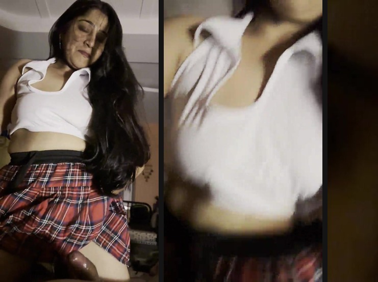Indian milf roleplays a college girl in Punjabi bf