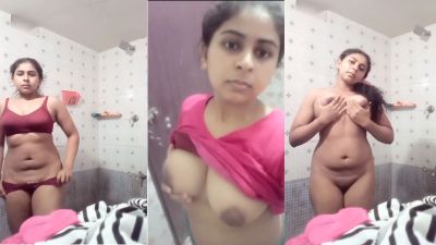 Nude girl exposes her desi boobs and pussy in the bathroom