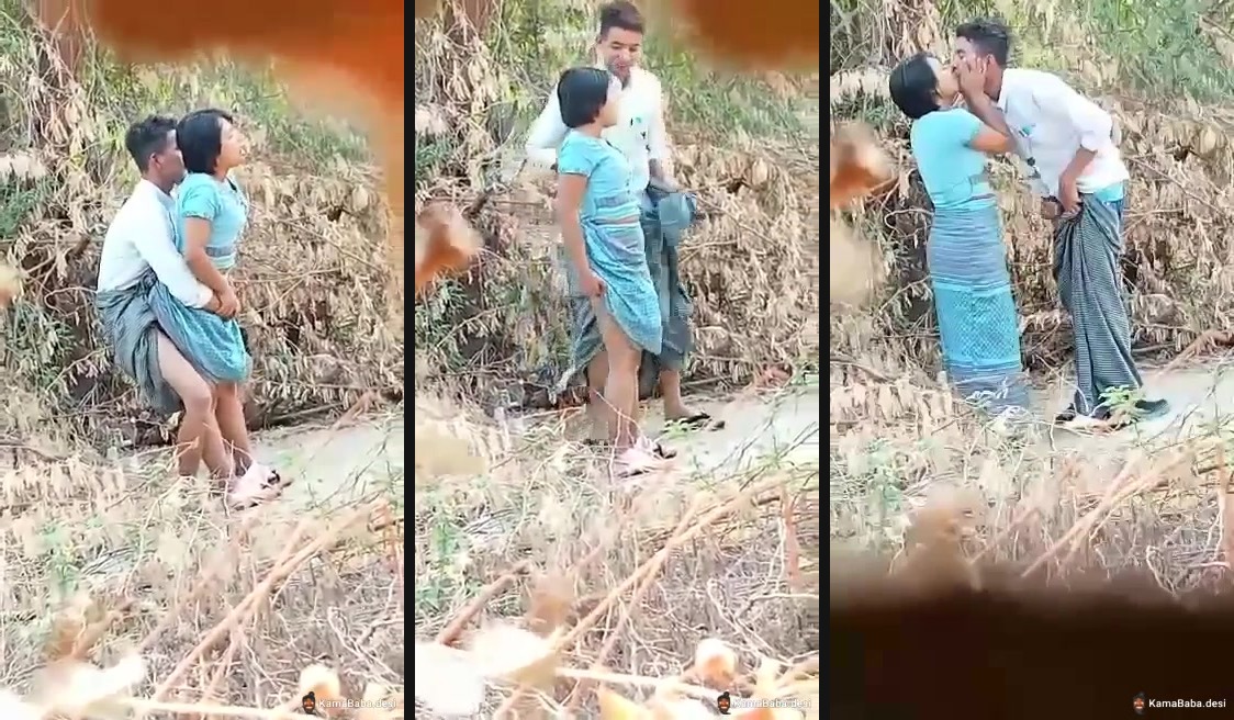 Outdoor Nepali sex video of a couple fucking in a lorn area