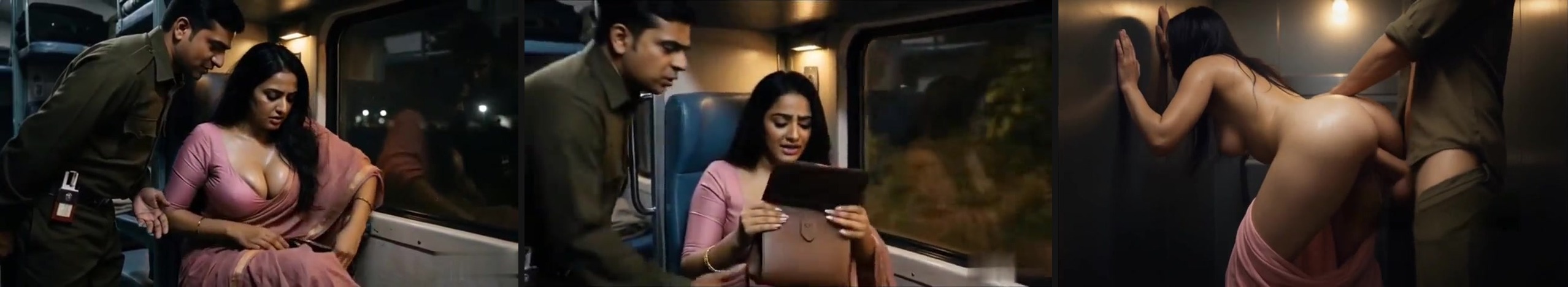 Railway TC enjoys outdoor sex MMS with a hot lady - HD Video