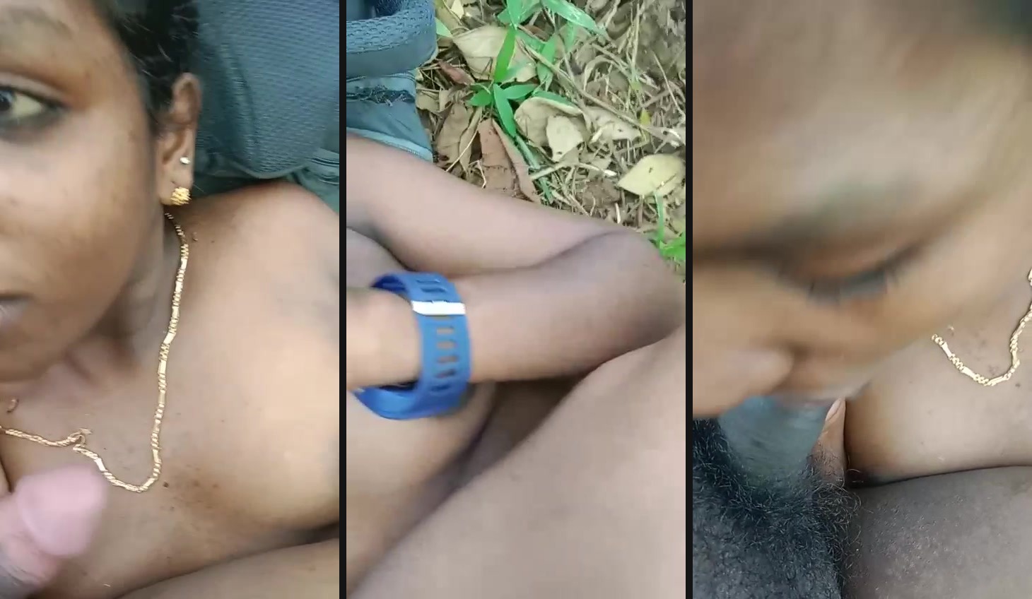 Wayanad girl sucks lover's dick outdoors in the Kerala sex