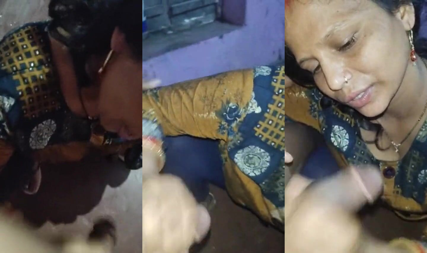 Gaya Bihari bhabhi secretly sucking her Devar's dick