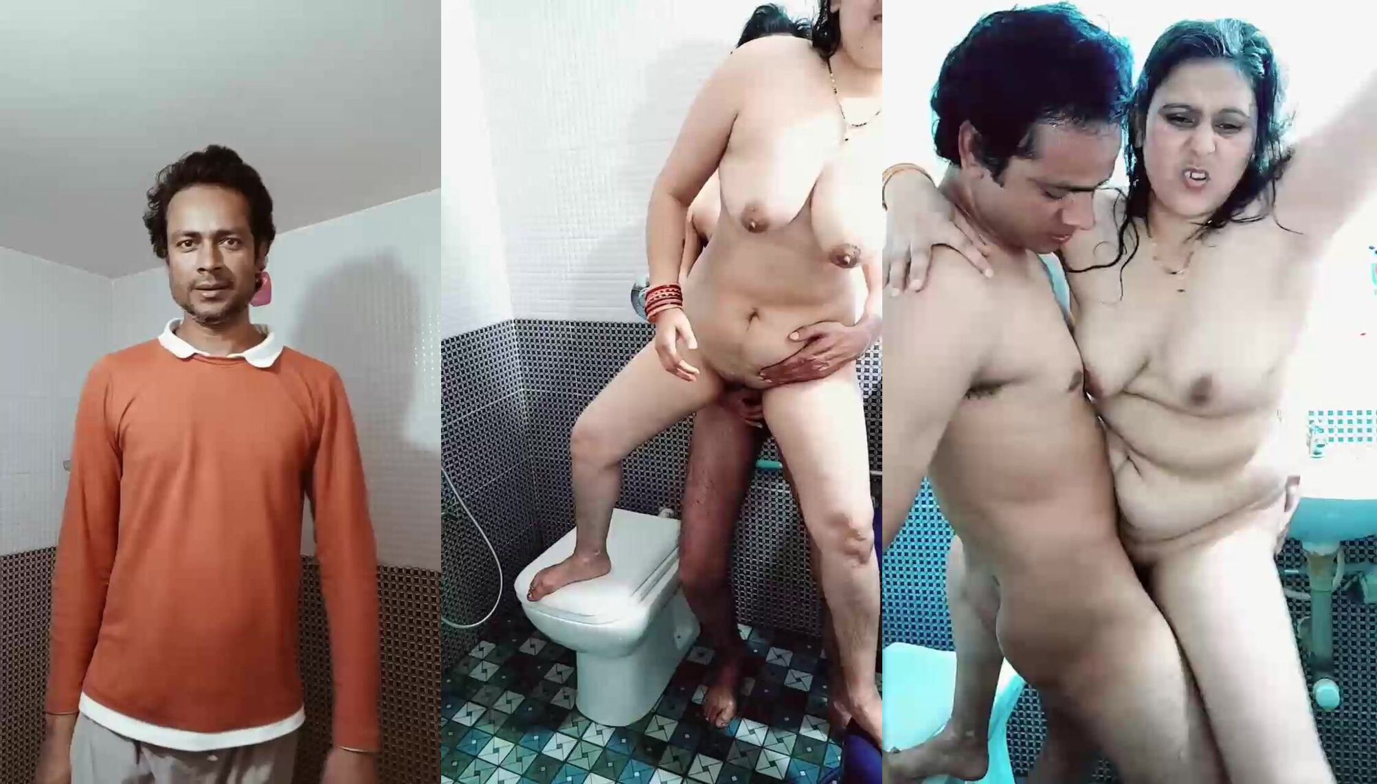 Indian horny couple stunning sex video from bathroom