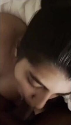 Nagpur Sweet Girl Sucking Muslim Bf's Black Cut Cock