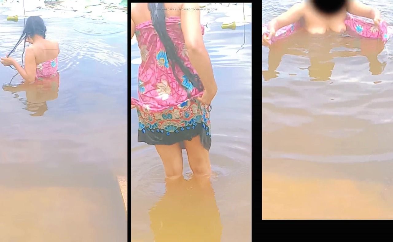 Srilankan village girl bathing natural tank.srilankan outside sex.asian sexy girl bath time.sexy video srilankan - SL Leaked