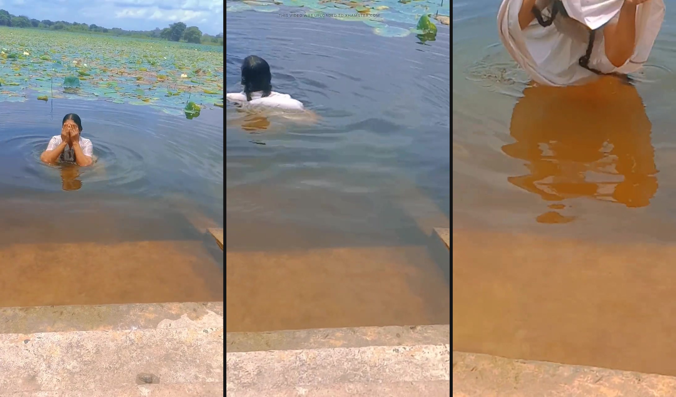 Srilankan school girl bathiin in tank, outside sex video.jangal sex,asian out side sexy girl video - SL Leaked